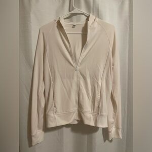 Uniqlo Women’s White Basic Lined Zip Up Jacket